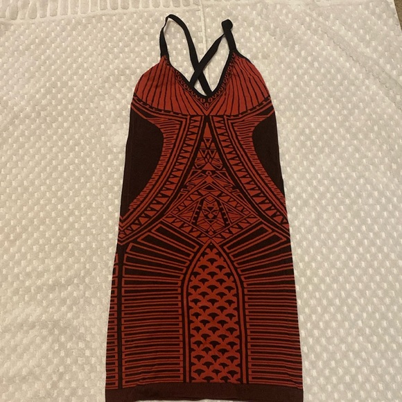 Stretchy red and black dress - Picture 1 of 3